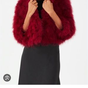 Ostrich feather jacket